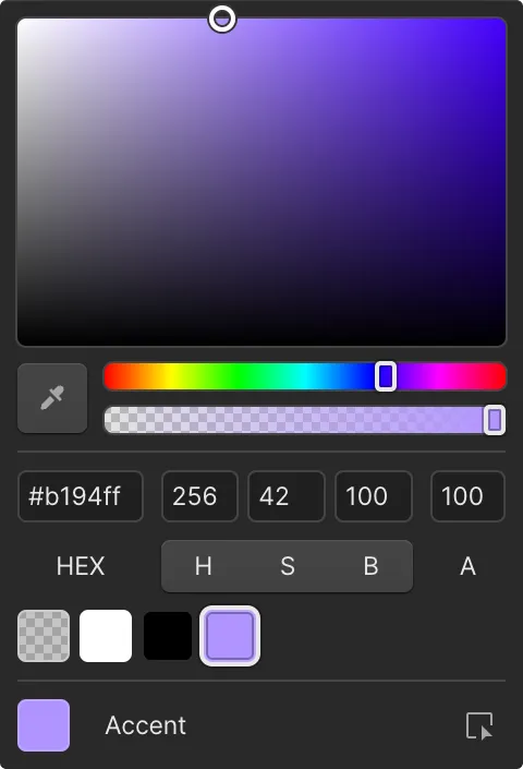 screenshot of Webflow UI